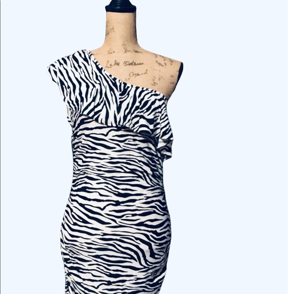 Black & White Zebra print dress - Picture 1 of 4